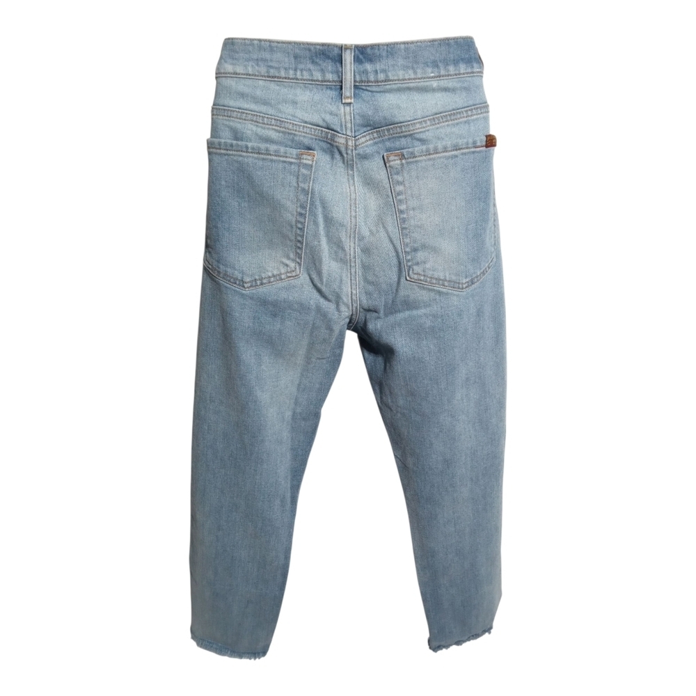 7 For All Mankind Women's Cropped Raw-Hem Studded Button Front Jeans Size 31 - Picture 9 of 9